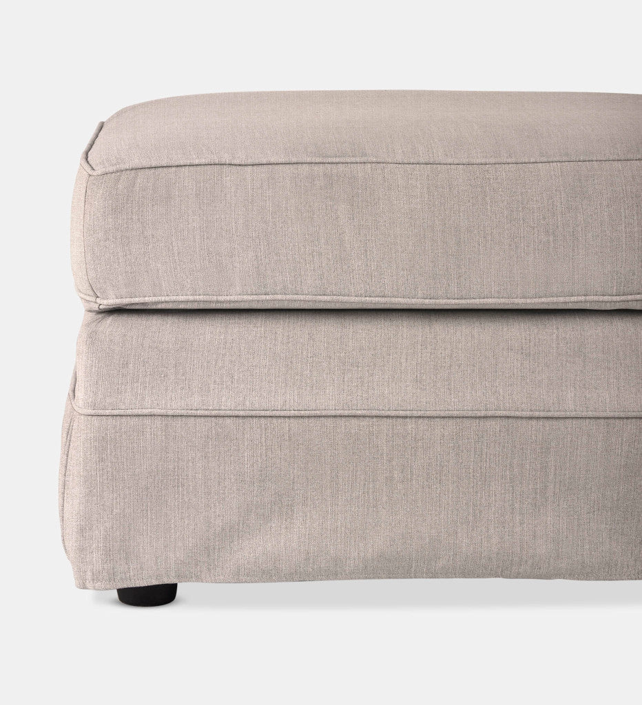 Santorini Slipcover Square Ottoman (56089)