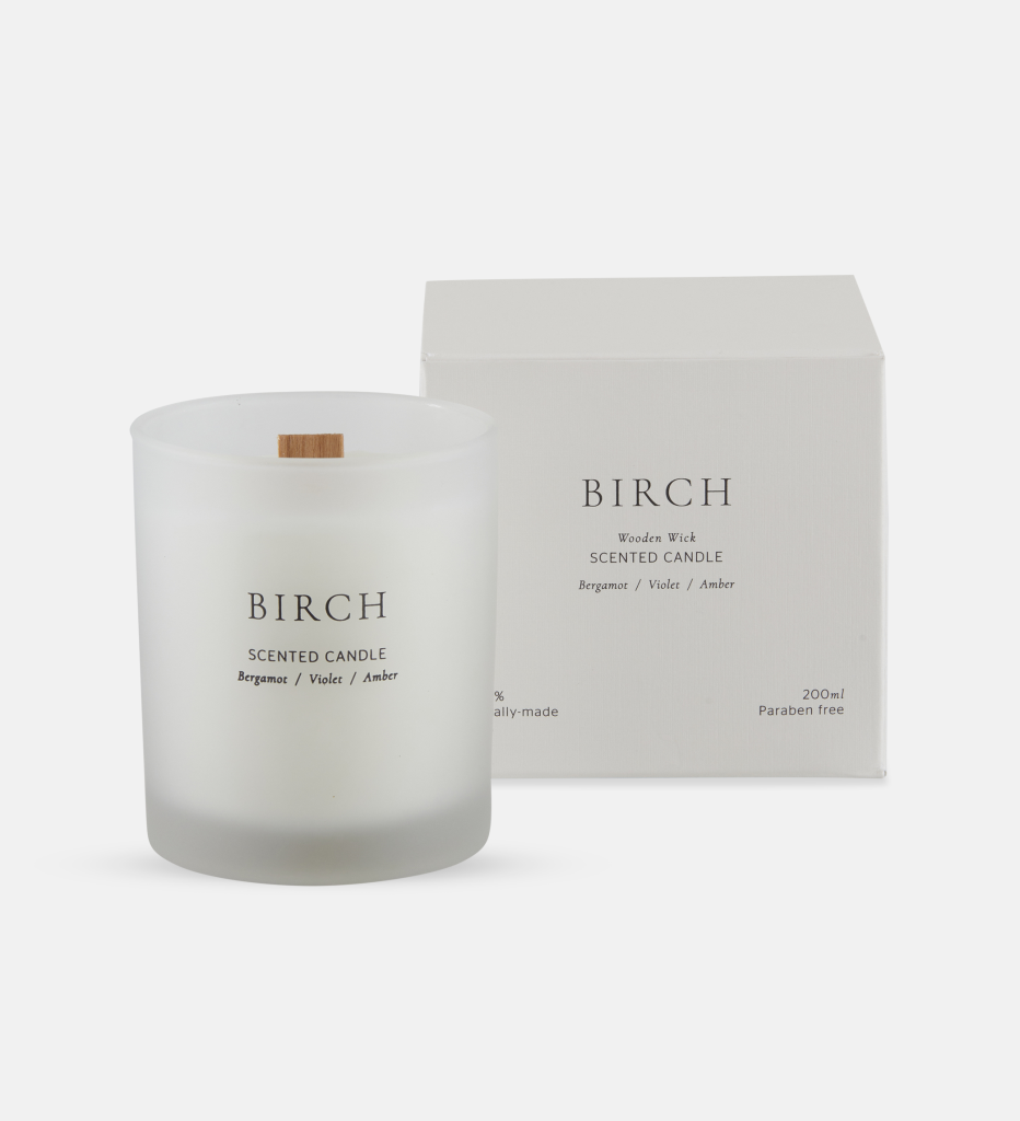 Birch scented candle (37651)