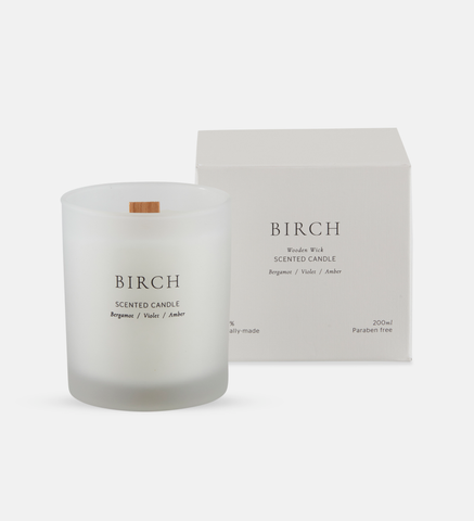 Birch scented candle (37651)