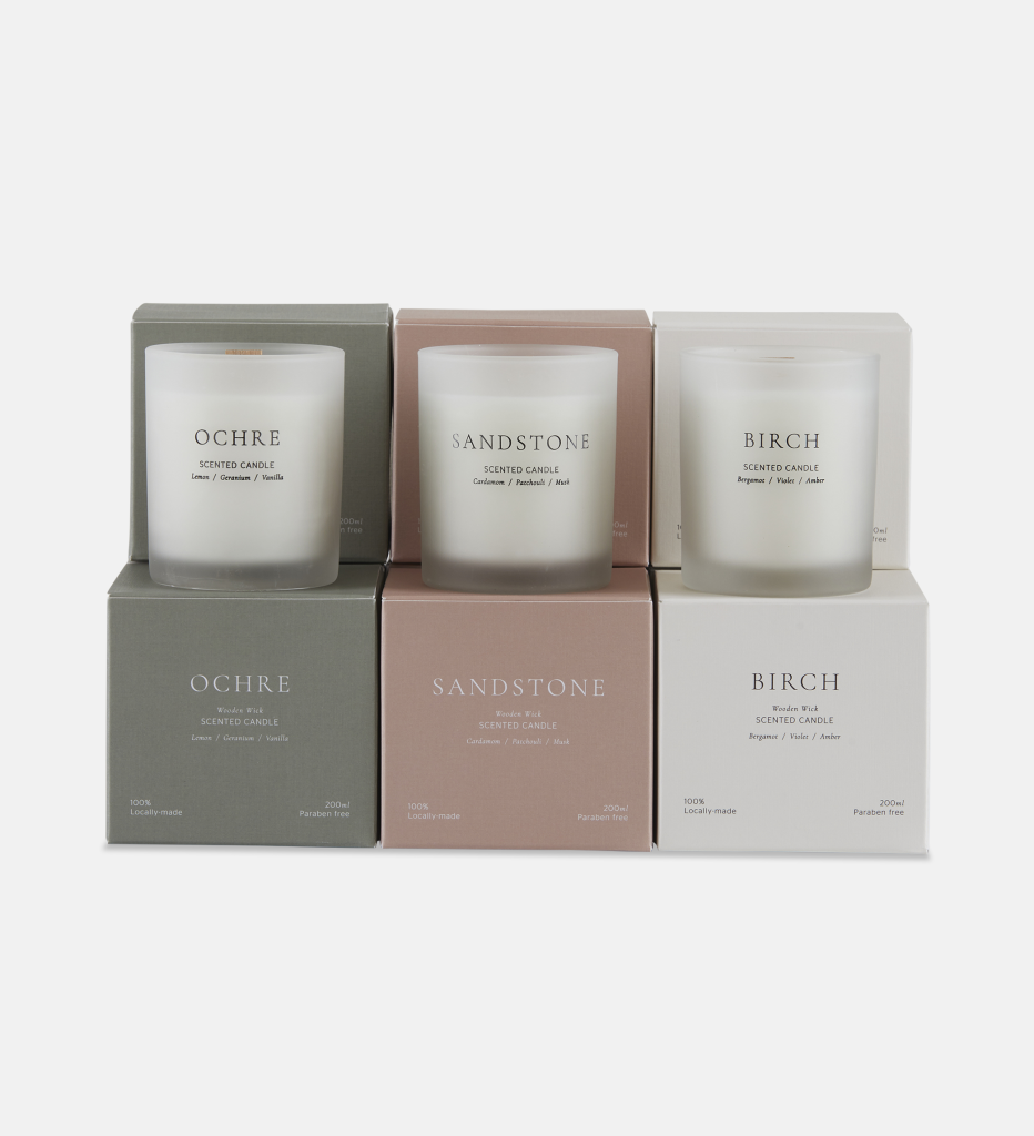 Birch scented candle (37654)