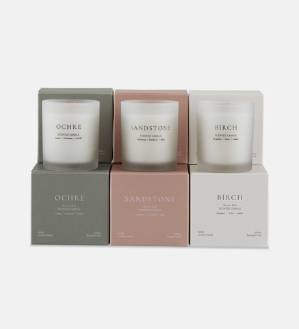 Birch scented candle (37654)