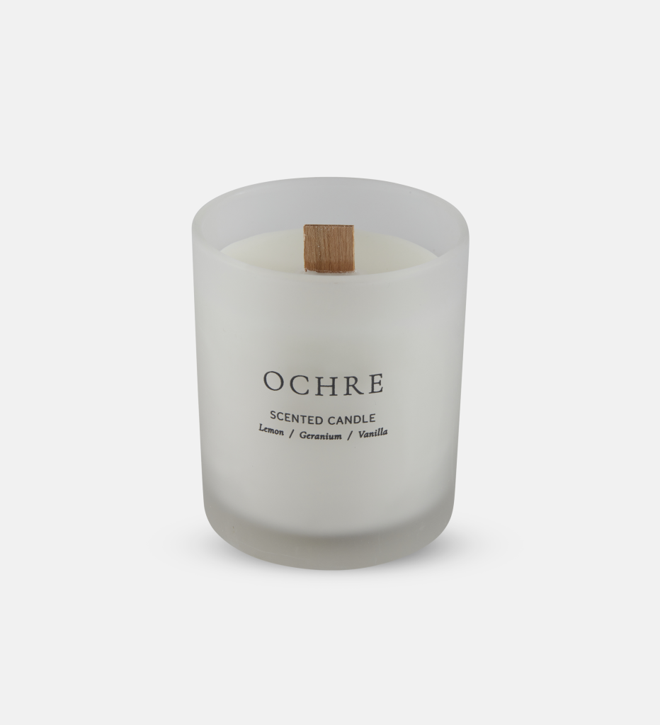 Ochre scented candle
