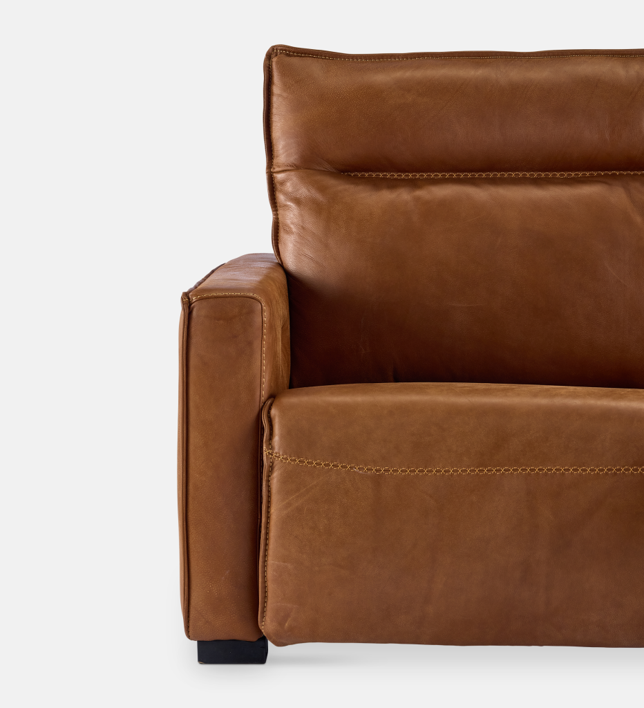 Sutton Leather 2 Seater Recliner (96577)