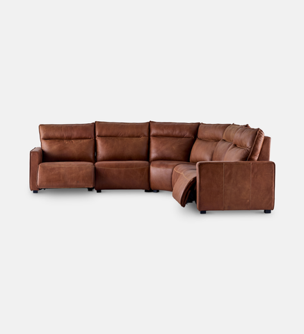 Sutton Leather Corner Recliner (92900)