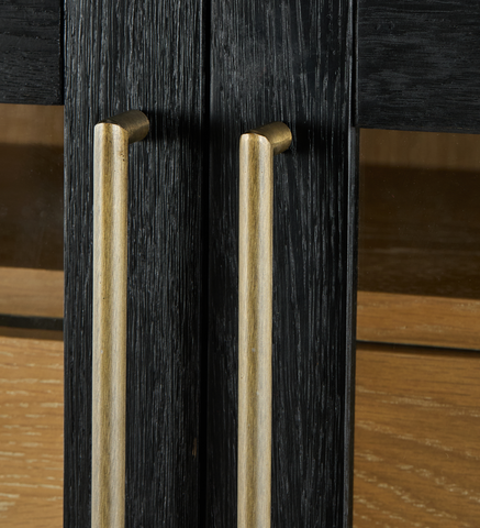 Tanner Drinks Cabinet Black (95029)