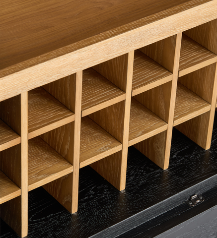 Tanner Drinks Cabinet Black (95039)